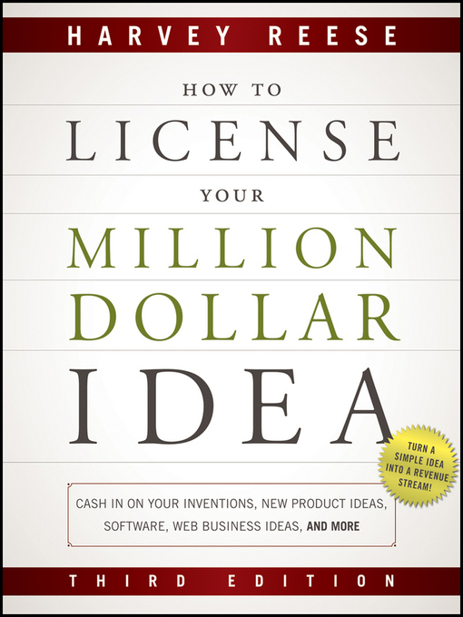Title details for How to License Your Million Dollar Idea by Harvey Reese - Available
